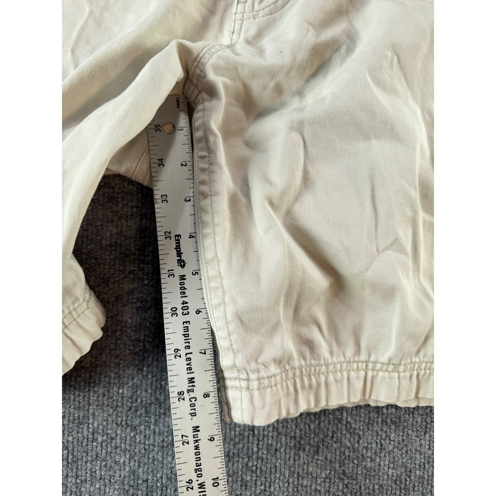 St Johns Bay Mens Khaki Cargo Shorts Size 44 Comfort Stretch Cotton Blend Casual - Picture 3 of 6